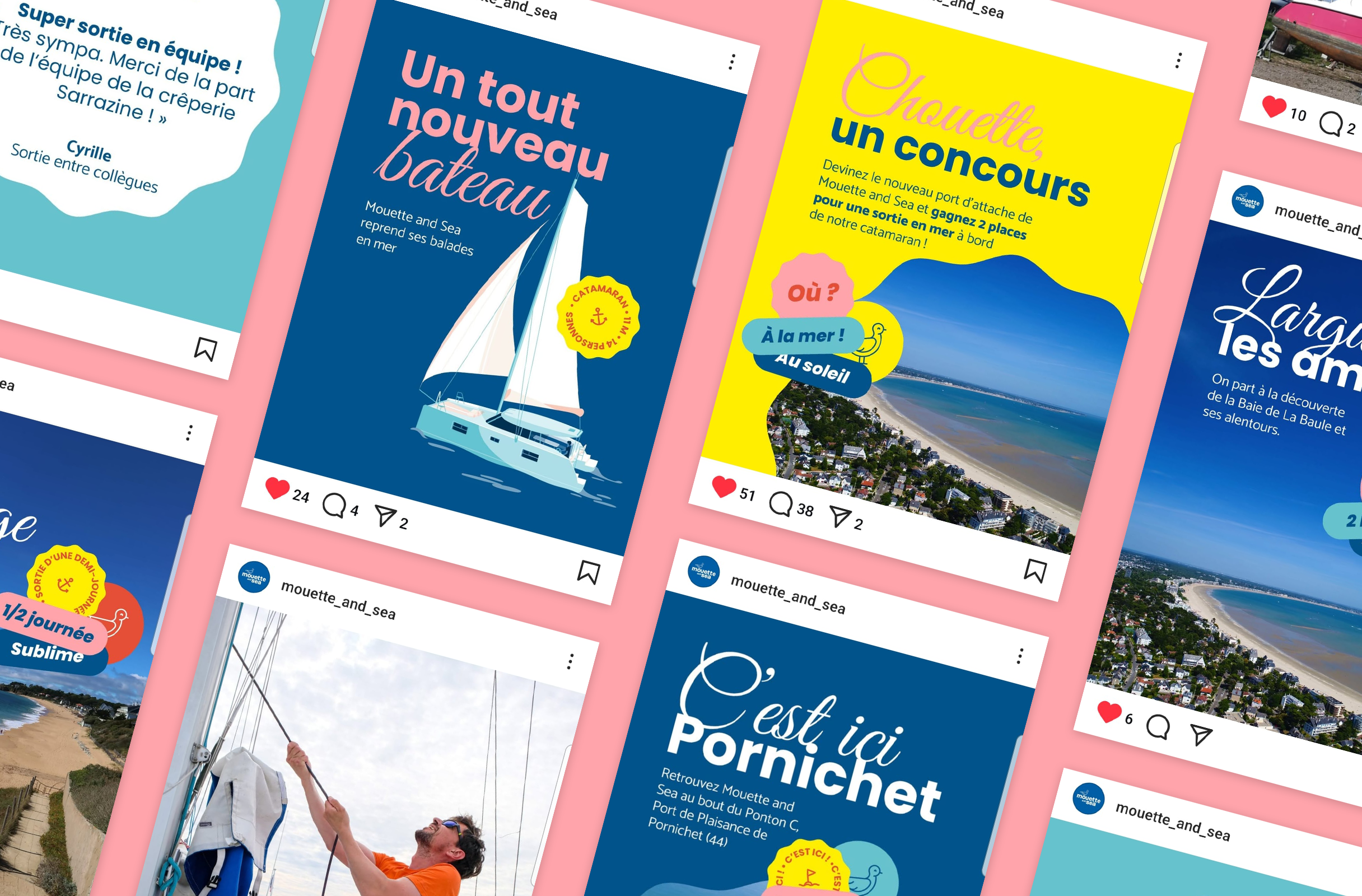 Publications Instagram pour Mouette and Sea