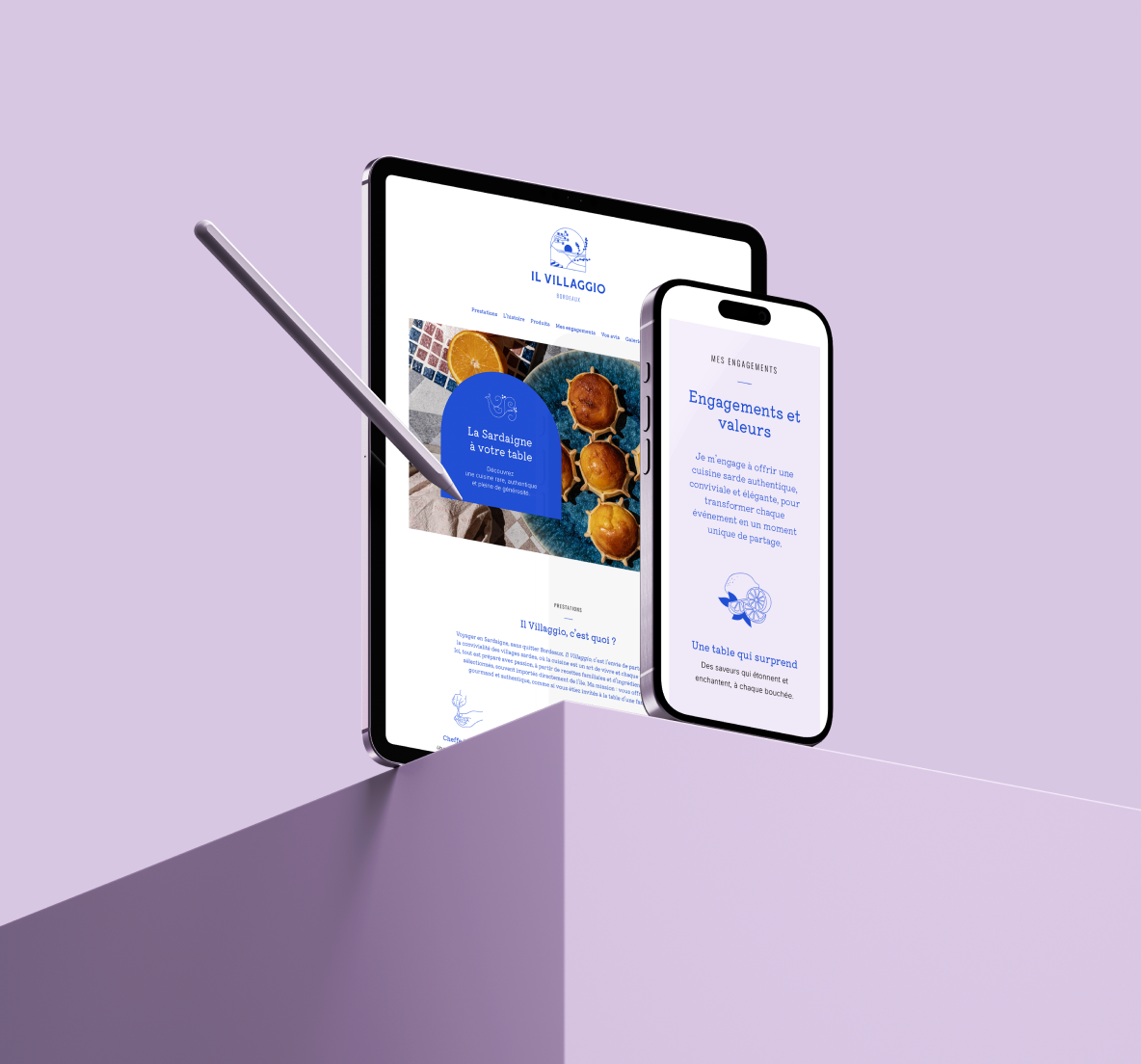 Site internet Il Villaggio Bordeaux responsive
