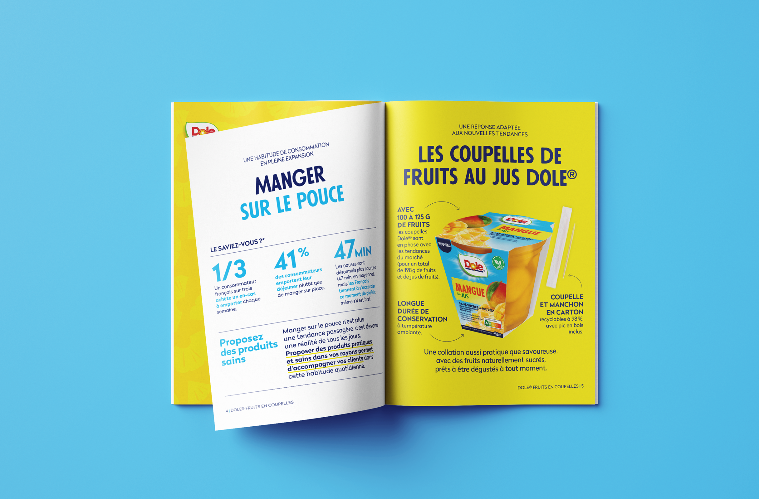 Pages intérieures de la brochure Dole